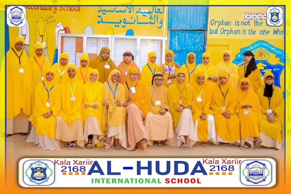 Secondary students and staff at Al-Hudda Academy