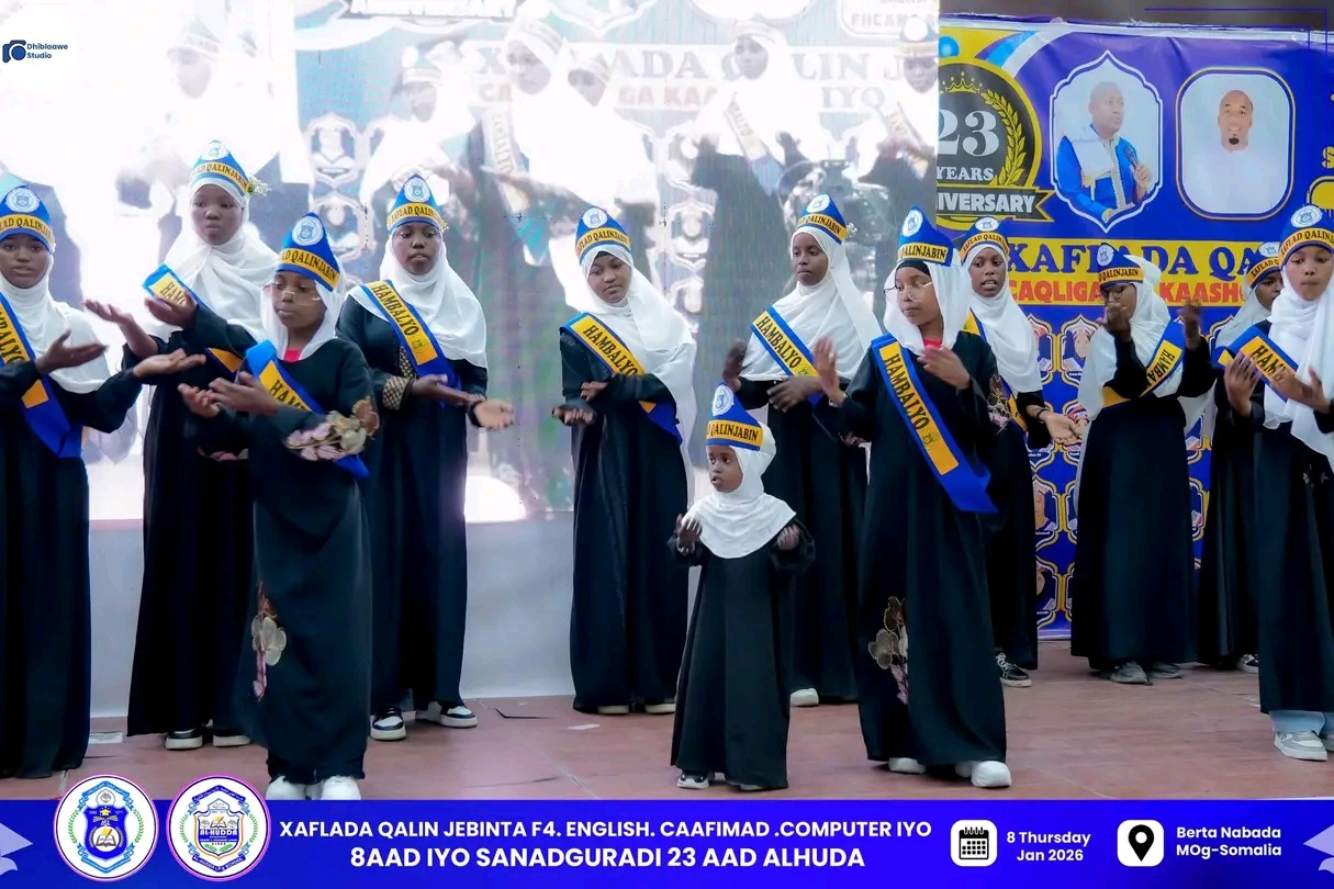 Students taking part in a school civic event