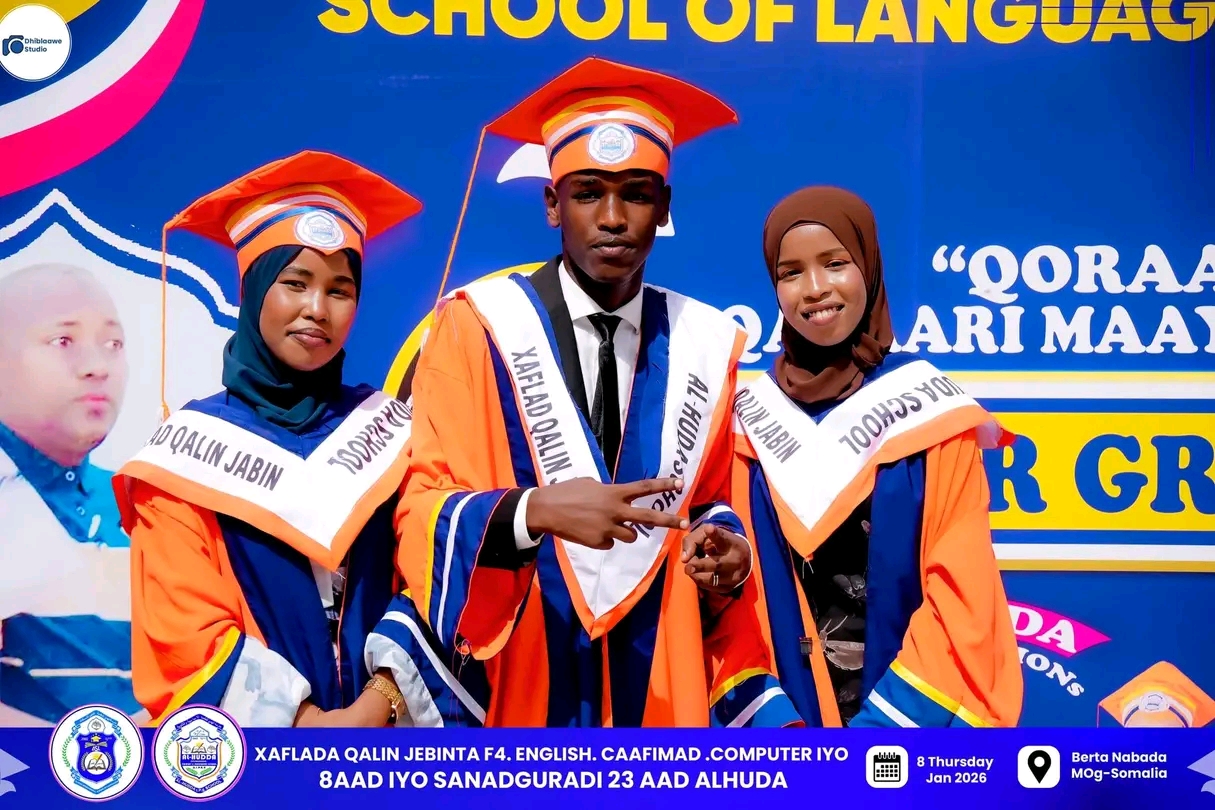 Al-Hudda Academy students celebrating their graduation